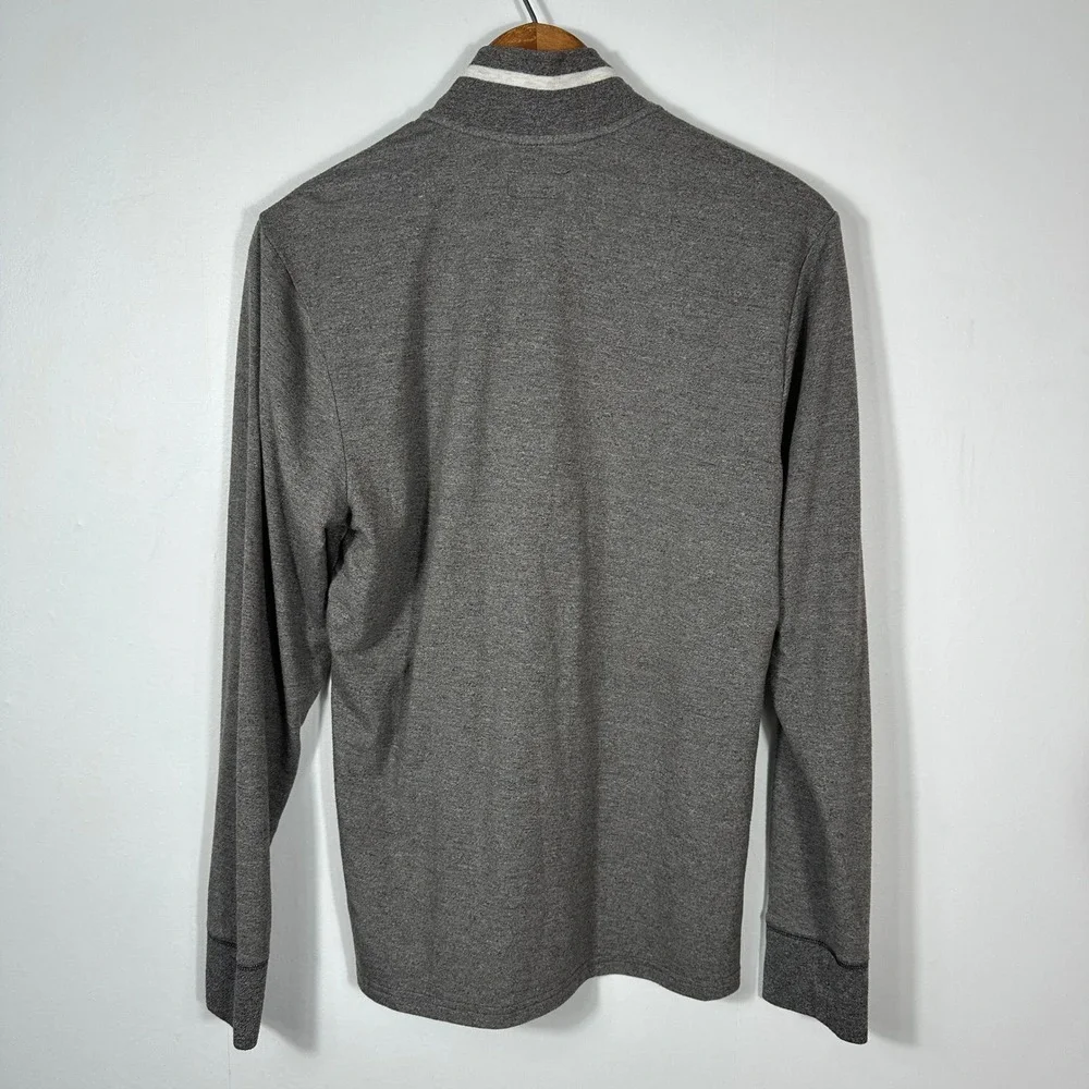 Polo Ralph Lauren Quarter Zip Pullover Mens Small Gray Heathered Knit